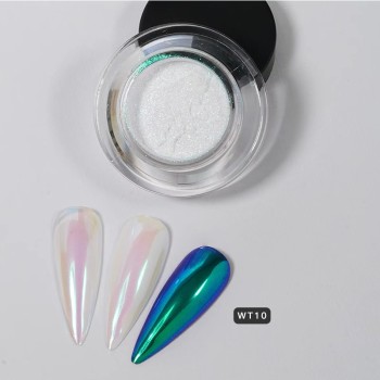 KROMI Aurora rainbow nail chrome powder WT10