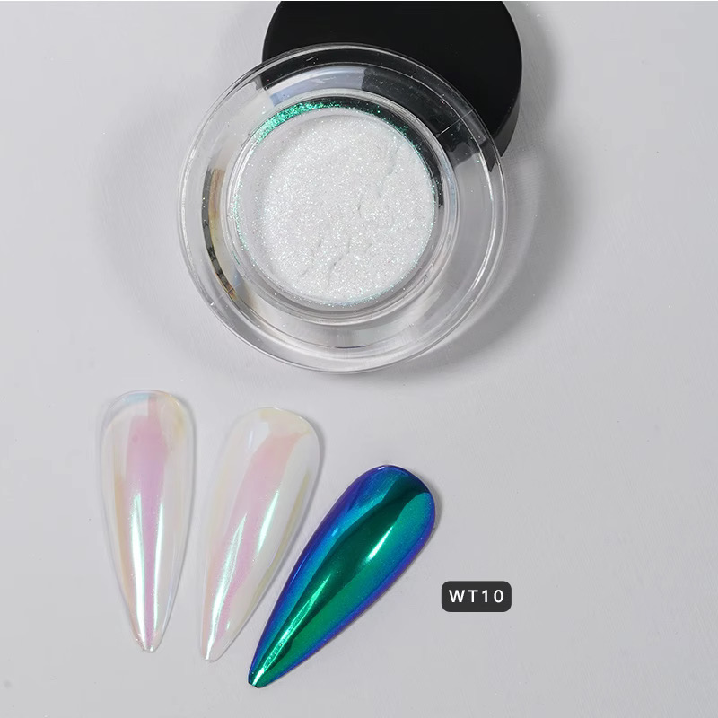 KROMI Aurora rainbow nail chrome powder WT10