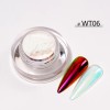 KROMI Aurora pink nail chrome powder WT06