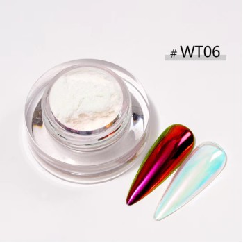 KROMI Aurora pink nail chrome powder WT06