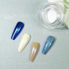 KROMI Aurora blue nail chrome powder WT05