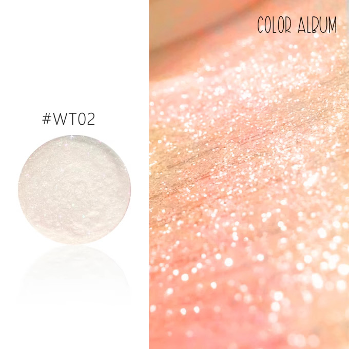 KROMI Aurora orange nail chrome powder WT02