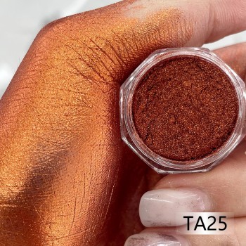 KROMI Orange nail chrome powder TA25