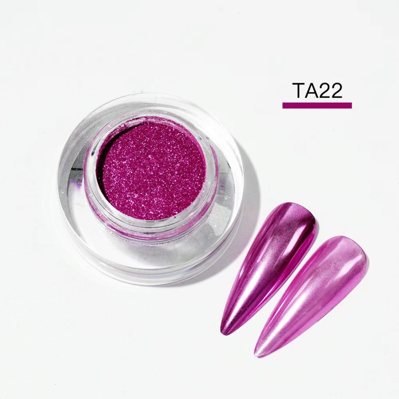 KROMI Purple nail chrome powder TA22