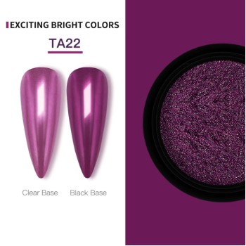 KROMI Purple nail chrome powder TA22