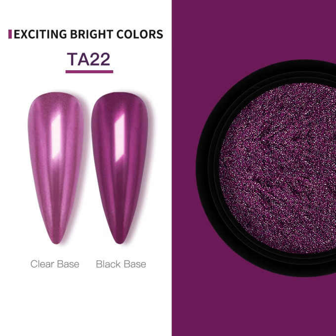 KROMI Purple nail chrome powder TA22