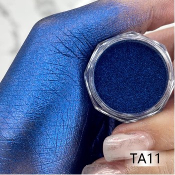 KROMI Blue nail chrome powder TA11