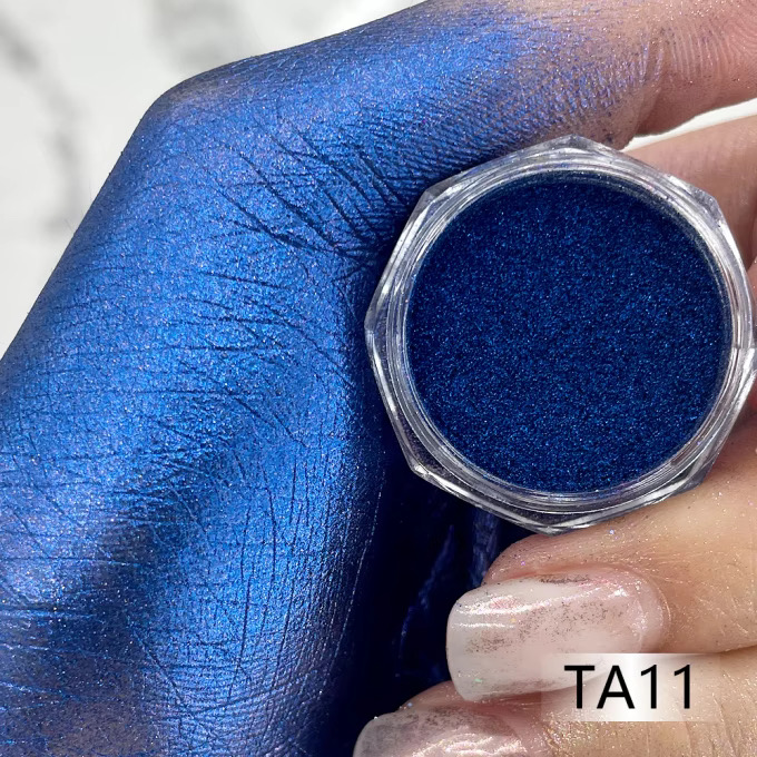 KROMI Blue nail chrome powder TA11