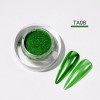 KROMI Green nail chrome powder TA08