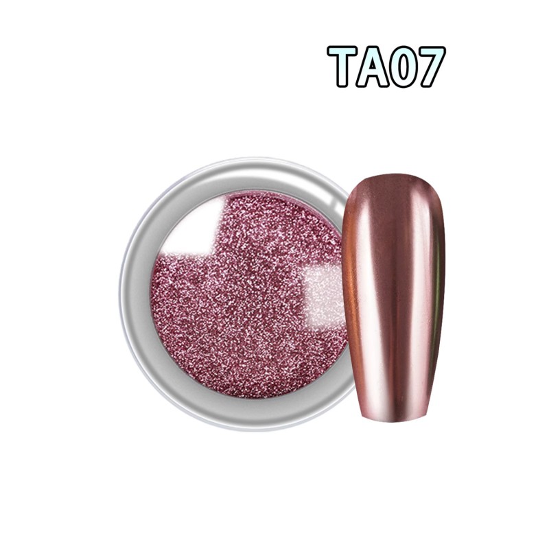 KROMI Pink nail chrome powder TA07