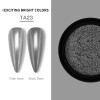 KROMI Dark Silver nail chrome powder TA23