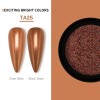 KROMI Orange nail chrome powder TA25