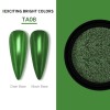 KROMI Green nail chrome powder TA08