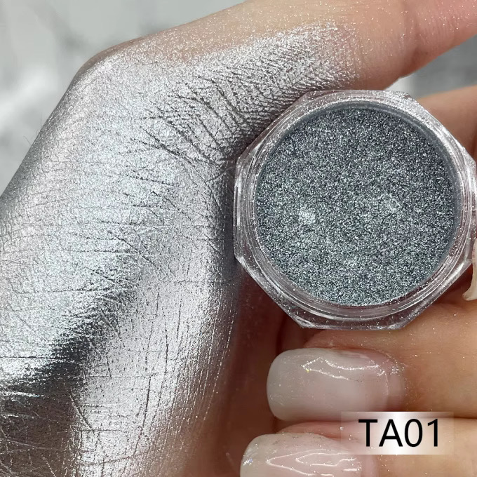 KROMI Silver nail chrome powder TA01