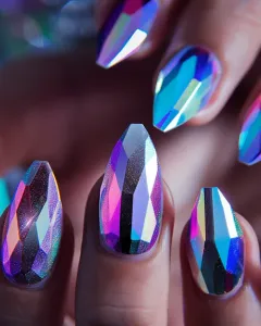 Crystal clear nails